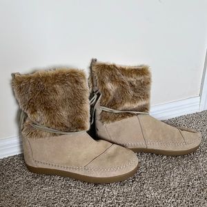Suede Tom’s Booties